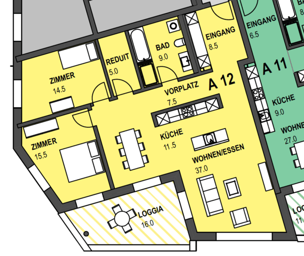 Attraktive 3.5-Zimmerwohnung im Zentrum von Eschenbach sucht Nachmieter 13