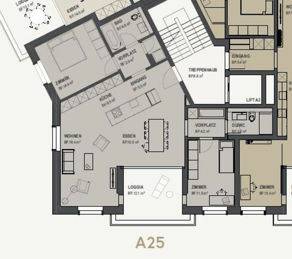 Topmoderne 1.5-Zimmer-Wohnung im Herzen von Jona zu vermieten 18