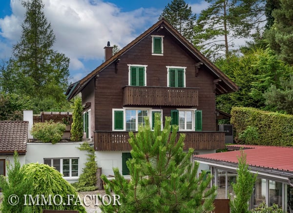 Bezauberndes Ensemble aus Chalet, Bungalow, Ateliergebäude & Schopf 1
