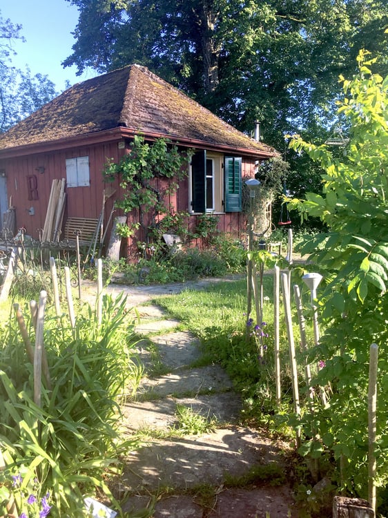 Charmantes Liebhaberobjekt, mit 6½ Zimmer, viel Holz und Wärme, mit Landwirtschaftsparzelle zur Thur 35