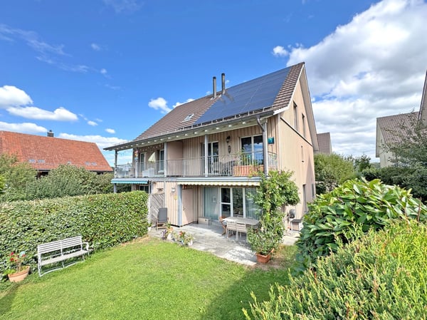 Gepflegtes 1½ Zimmer-Doppeleinfamilienhaus, in ökologischer Holzbauweise 1