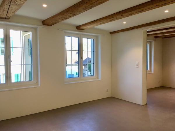 Wohnen am Bach , loftartiger Neubau im Altbau; Wohnen auf zwei Etagen 16