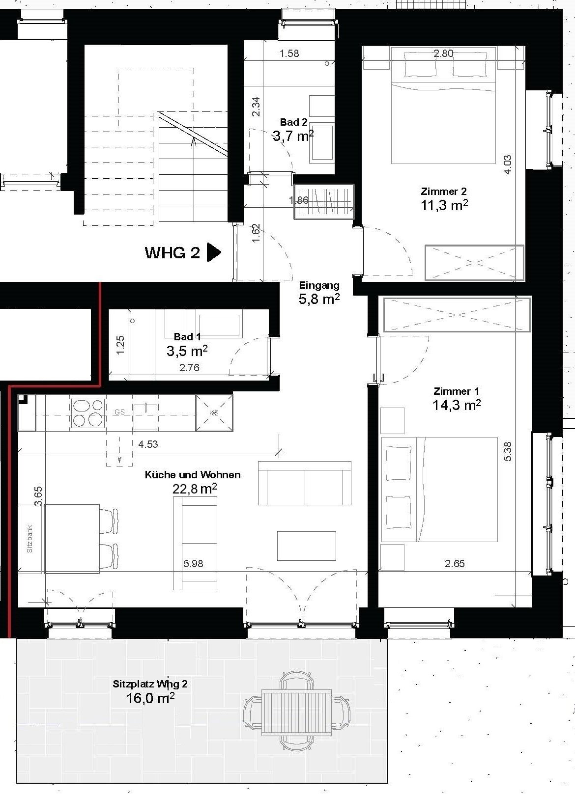 Immobilie in Bever - Luxuriöse Gartenwohnung - Erstbezug - Bild 29