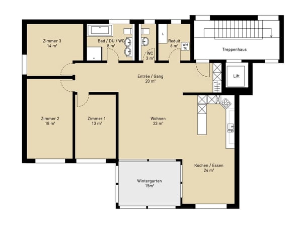 Moderne 4.5-Zi. Wohnung mit sonnigem Wintergarten 8