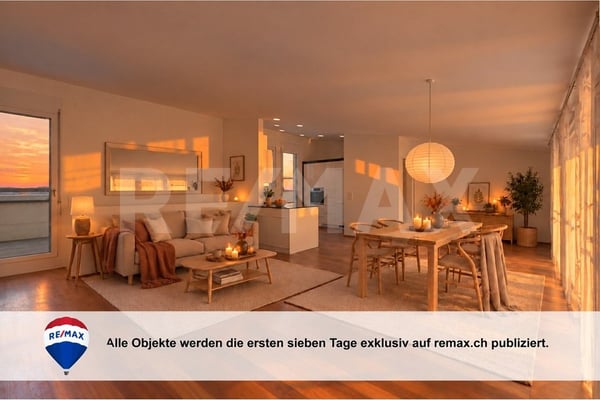 5.5-Zimmer Attikawohnung mit Sonnenterrasse - nahe St. Gallen, fern vom Alltag