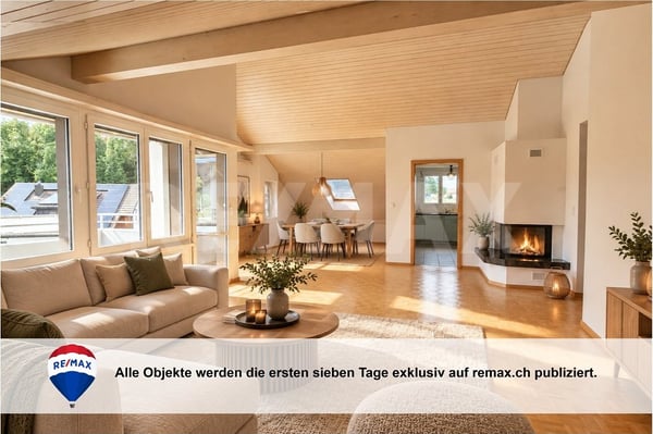 Grosszügige Dachwohnung zum Wohlfühlen 1