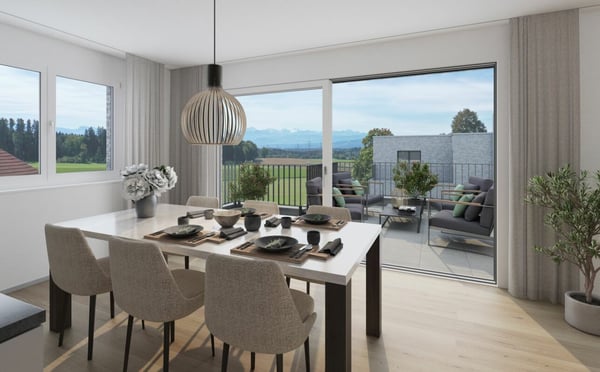 Ruhe, Sonne und Weitblick: komfortables Neubauwohnen «i de Breiti» 2