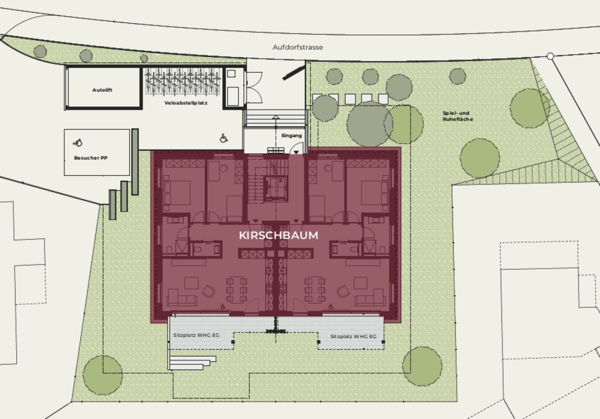 Garagenplatz im Neubauprojekt 