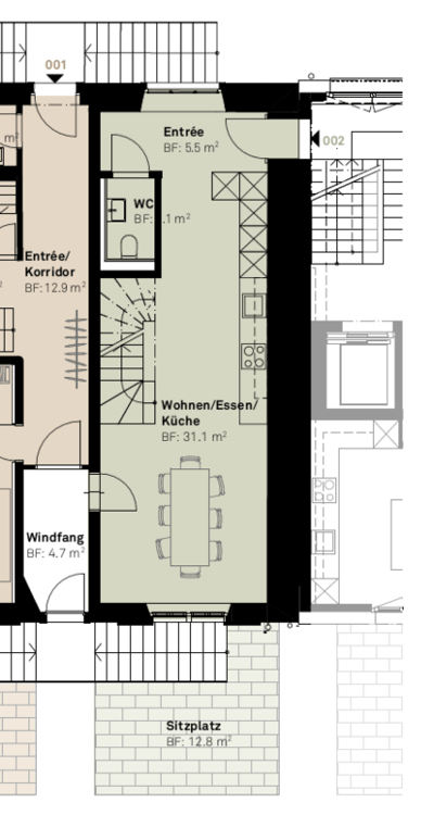 «Dorf Ottikon»: Attraktives Mittelhaus mit viel Freiraum - Bezug ab Februar 2027 6