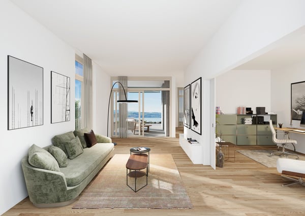 Wohnen mit Seesicht – Erstbezug in der Überbauung Tilia Boldern 3