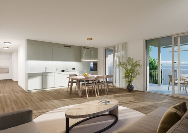 Wohnen mit Seesicht – Erstbezug in der Überbauung Tilia Boldern 4