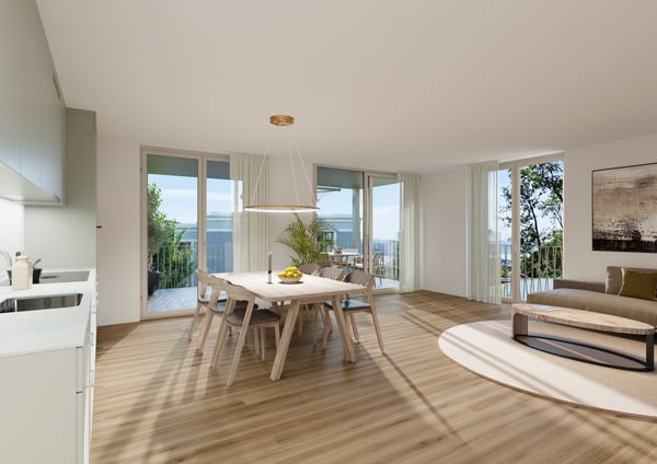 Wohnen mit Seesicht – Erstbezug in der Überbauung Tilia Boldern 5