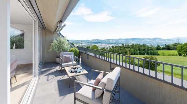 Grosse neue 5½-Zi.Dachmaisonettewohnung zu verkaufen an schöner Aussichtslage