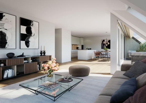 Grosse neue 5½-Zi.Dachmaisonettewohnung zu verkaufen an schöner Aussichtslage 6