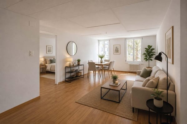Teilsanierte 3.5-Zi. Wohnung 2. OG 1