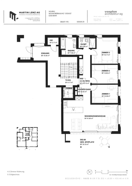 Erstvermietung 4.5-Zimmer-Gartenwohnung 11