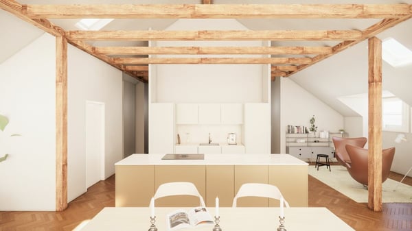 Exklusive Dachgeschosswohnung mit 112 m² im Breitenrain 4