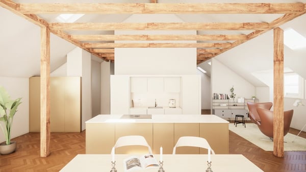 Exklusive Dachgeschosswohnung mit 112 m² im Breitenrain 3