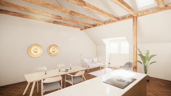 Exklusive Dachgeschosswohnung mit 112 m² im Breitenrain 6