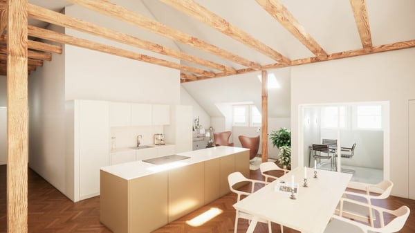 Exklusive Dachgeschosswohnung mit 112 m² im Breitenrain 1