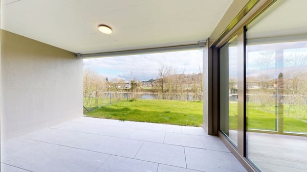 4.5 Gartenwohnung mit Blick auf die Aare 14
