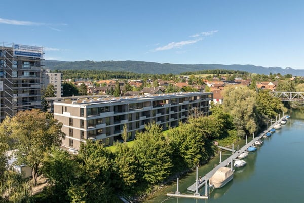 4.5 Gartenwohnung mit Blick auf die Aare 21