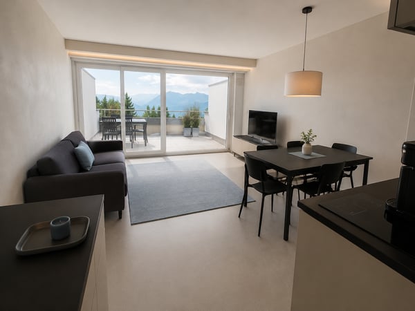 Moderne 4.5-Zimmer-Duplex-Wohnung mit Bergblick in Rigi Kaltbad
