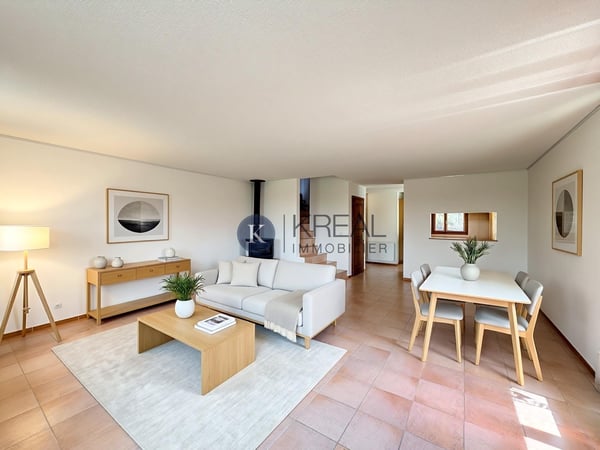 Cadre résidentiel recherché : villa de 5.5 pièces avec beaux volumes et jardin clôturé 3