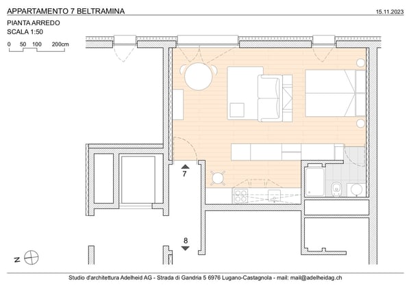 Elegante monolocale a Lugano 7