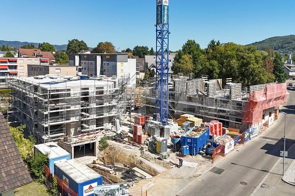 Rohbau weit fortgeschritten: Neubau