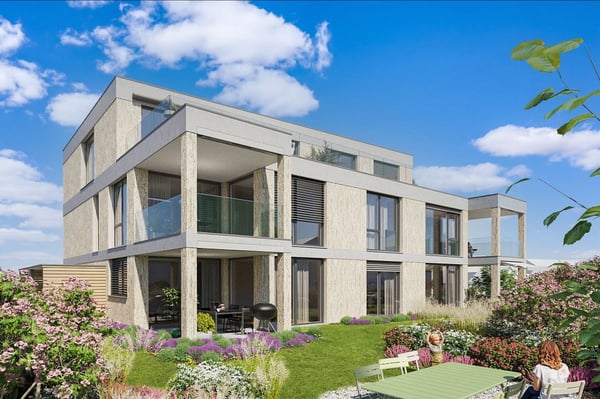 Exklusives Wohnen mit hochwertiger Architektur - 1.5-Zimmer-Gartenwohnung 16 m² 2