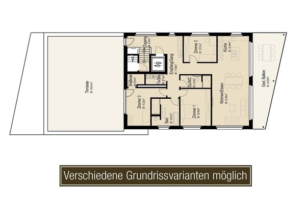 1.5 Zimmer-Attikawohnung - Zentral gelegen in kleiner Überbauung 2