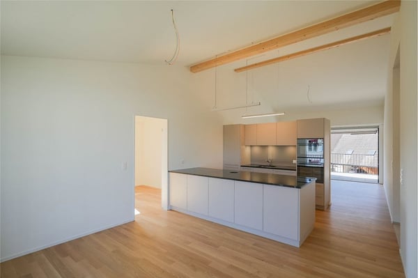 Nachhaltig + zentral wohnen: Noch eine bezugsbereite 1.5 Zimmer-Dachwohnung 2