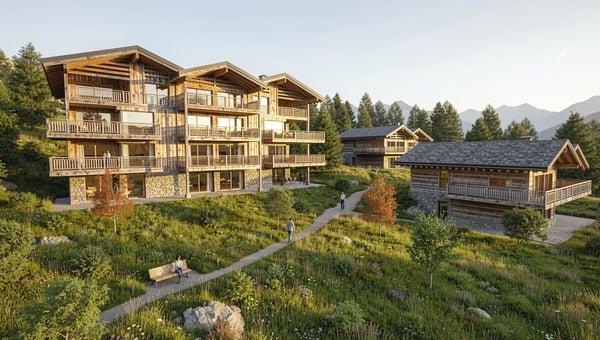 Crans-Montana, 4,5 pièces de haut standing en rez jardin avec vue 1