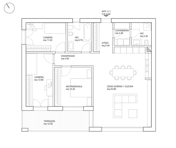 Appartamento recente con ogni comfort 8