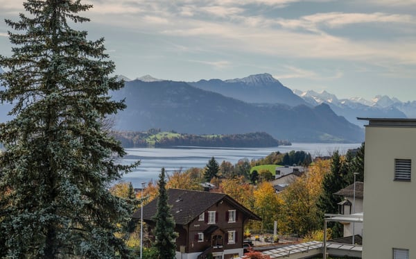 Light flooded Family Home with Breathtaking Lake and Mountain Views 16