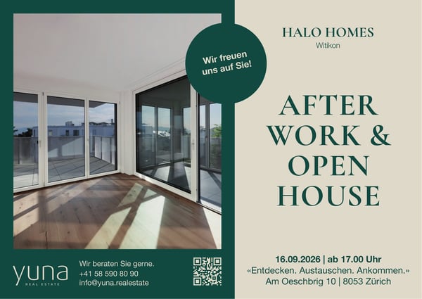 After Work & Open House 16. September 2026 - Wohnen auf Eigentumsniveau