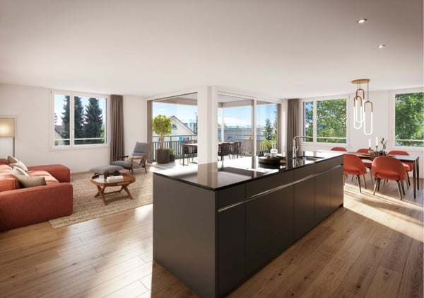 Erstbezug! Hochwertige 4.5-Zimmer Neubauwohnung im 2. OG 3