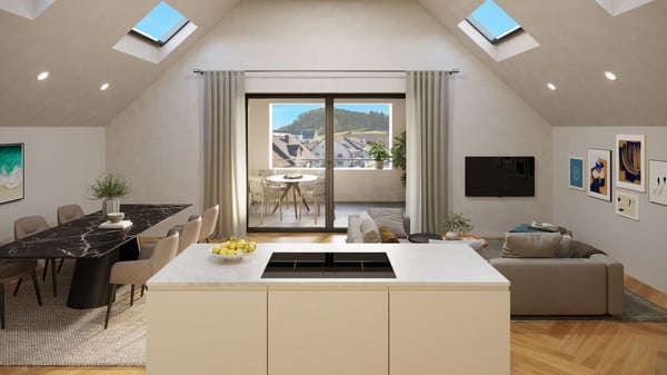Wohnung 7. Exklusive 3½ Z. Dachwohnung mit Lift direkt in die Wohnung 3