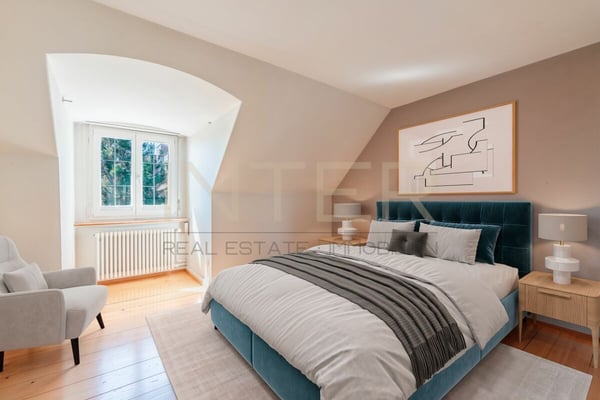 Stilvolles freistehendes 6.5-Zi-EFH mit 981 m² Grundstück, Seesicht und Entwicklungspotenzial in Oberrieden 12