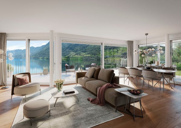 Luxuriöse 1.5 Zi.-Terrassenwohnung mit grandioser See- und Bergsicht 4