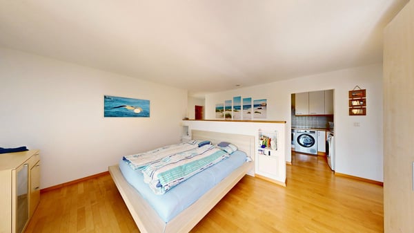 Zwei Wohnungen in einer: 4 Zimmer, Sauna und zwei Balkone gegen Süden 24