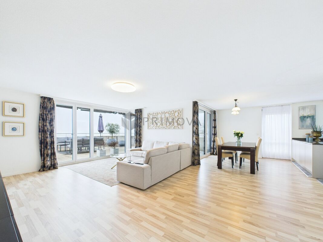 Exklusives Wohnerlebnis mit beeindruckender Panoramaterrasse auf 114m²