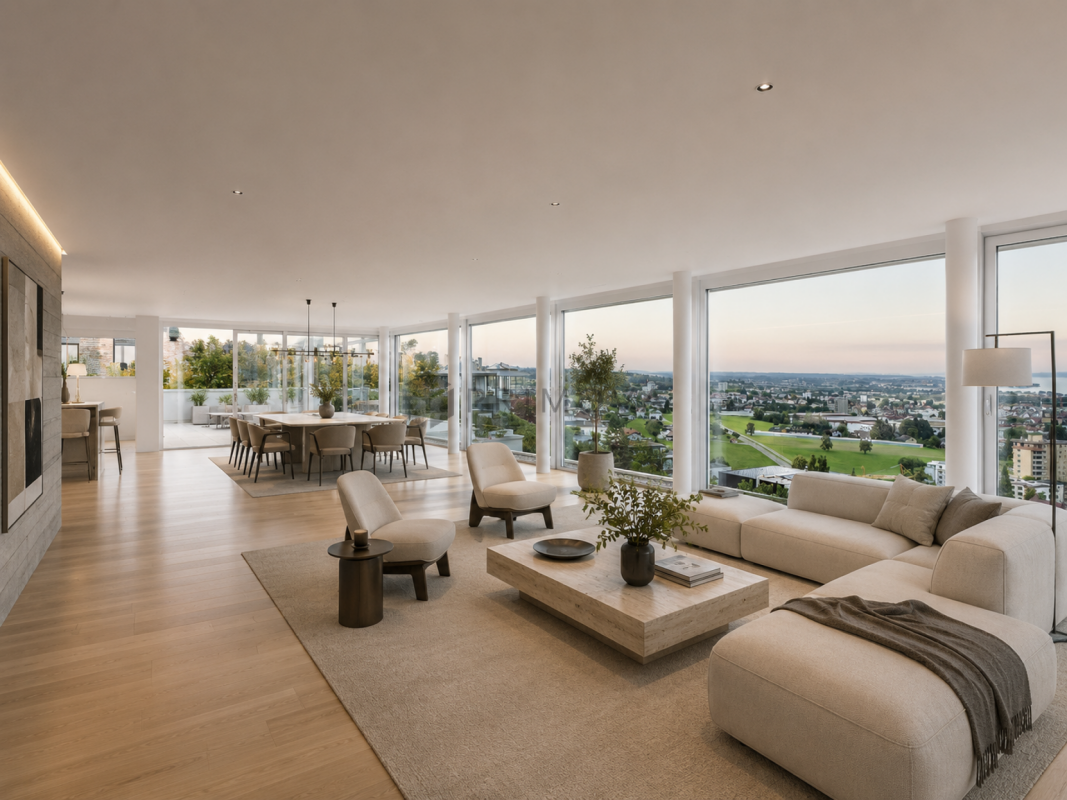 Exklusive Attikawohnung mit Panoramasicht auf den Bodensee