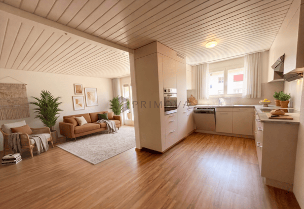 Perfekt geschnitten und naturnah - Attraktive 3.5 Zimmer-Wohnung mit Balkon und Lift