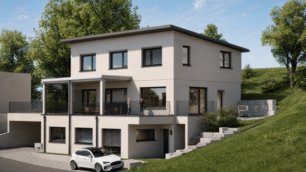 TOP Neubau - Renditeobjekt oder Generationenhaus: Modernes 2-Familienhaus in idyllischer Landschaft. 8