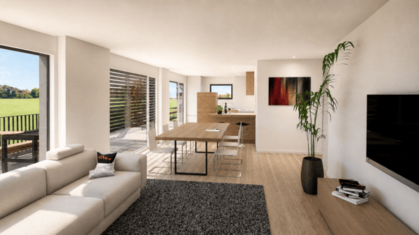 TOP Neubau - Renditeobjekt oder Generationenhaus: Modernes 2-Familienhaus in idyllischer Landschaft. 1