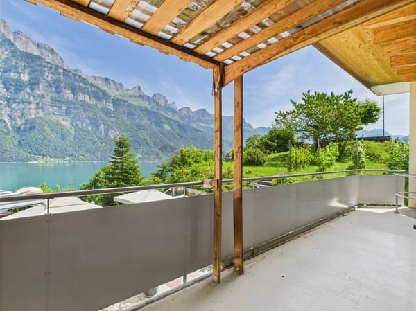 Wohnen am See: Möblierte 2.5 Zi.-Ferienwohnung mit Panorama-Terrasse & Parkplatz 4
