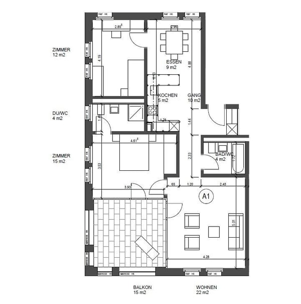 Moderne Wohnung mit grosszügiger Loggia 9