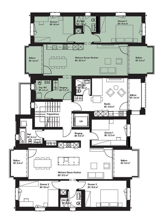Moderne 3.5-Zimmerwohnung an ruhiger Wohnlage 7